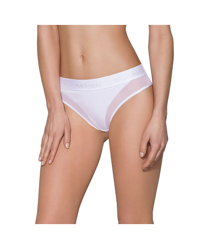 Трусики з прозорою вставкою Passion PS002 PANTIES S, white - Фото №1