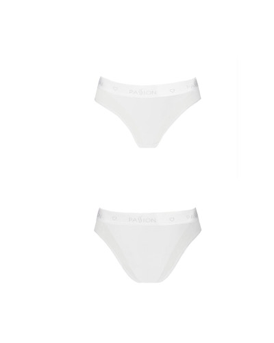 Трусики з прозорою вставкою Passion PS002 PANTIES S, white - Фото №4