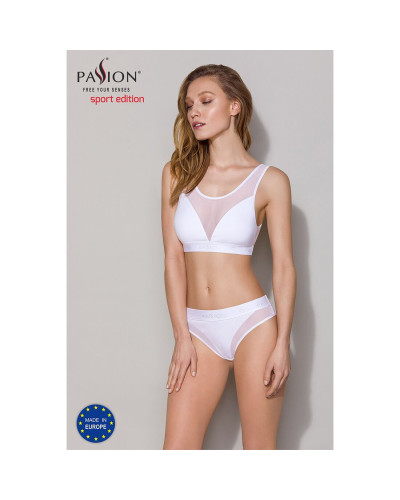 Трусики з прозорою вставкою Passion PS002 PANTIES XL, white - Фото №3
