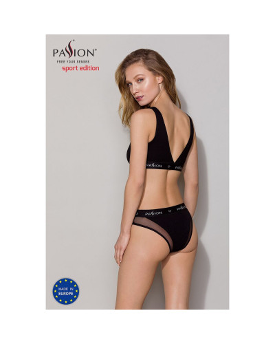 Топ с прозрачной вставкой Passion PS002 TOP M, black - Фото №7