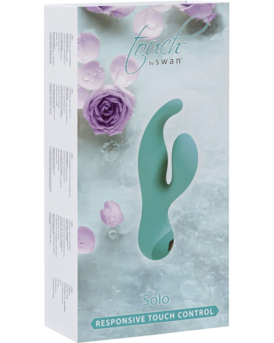Вібратор-кролик з сенсорним управлінням Touch by SWAN - Solo Teal, глибока вібрація, для точки G - Фото №10