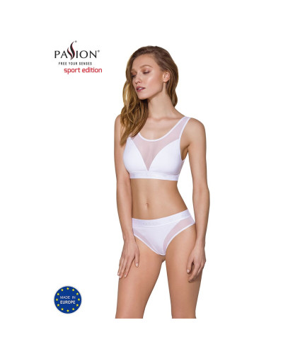 Топ с прозрачной вставкой Passion PS002 TOP L, white - Фото №2