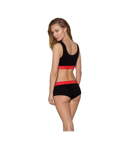 Спортивний топ на широких бретелях Passion PS003 TOP L, black - Фото №4