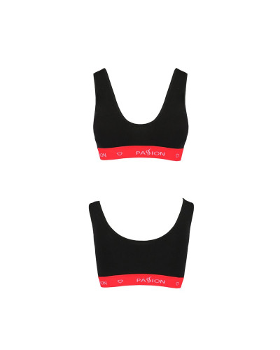 Спортивний топ на широких бретелях Passion PS003 TOP M, black - Фото №5