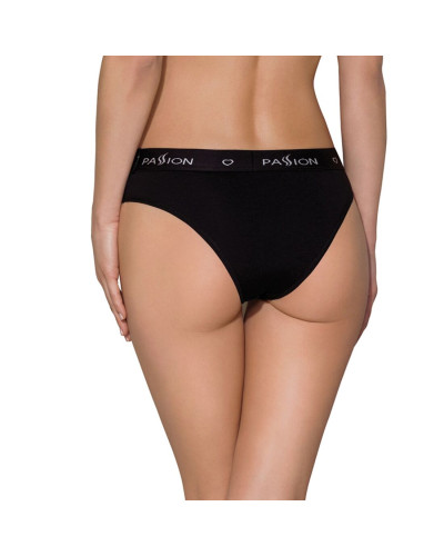 Трусики-слипы из хлопка с эластаном Passion PS004 PANTIES S, black - Фото №2