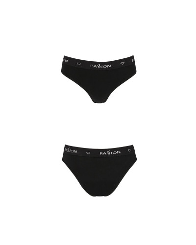 Трусики-слипы из хлопка с эластаном Passion PS004 PANTIES S, black - Фото №5