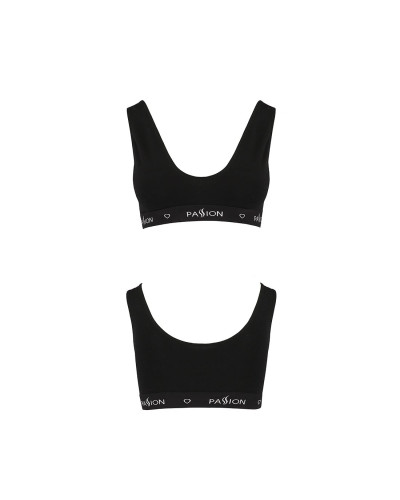 Спортивний топ з широкою гумкою Passion PS004 TOP L, black - Фото №5