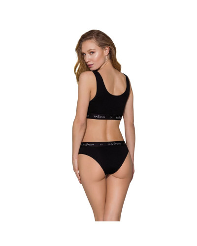 Спортивний топ з широкою гумкою Passion PS004 TOP M, black - Фото №4
