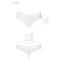 Трусики-бразиліана з бавовни Passion PS005 PANTIES L, white - Фото №6