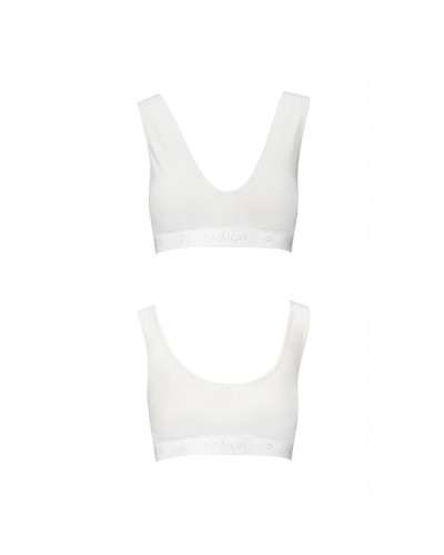 Спортивний топ з еластичної бавовни Passion PS005 TOP XL, white - Фото №5
