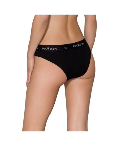 Трусики з прозорою вставкою Passion PS006 PANTIES M, black - Фото №2