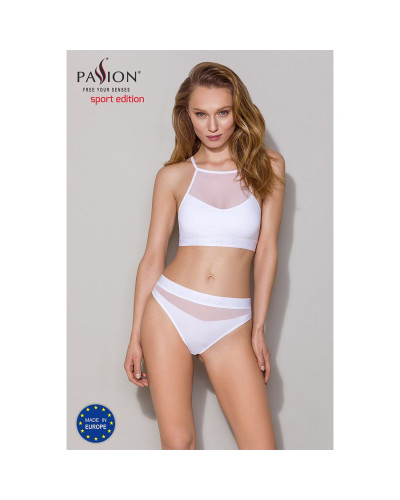 Трусики з прозорою вставкою Passion PS006 PANTIES S, white - Фото №3