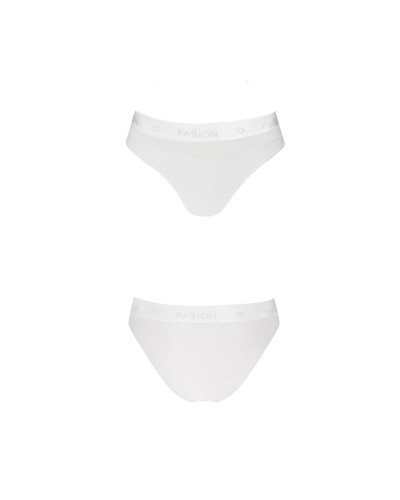 Трусики з прозорою вставкою Passion PS006 PANTIES S, white - Фото №4