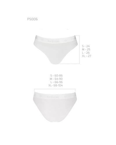 Трусики з прозорою вставкою Passion PS006 PANTIES S, white - Фото №5