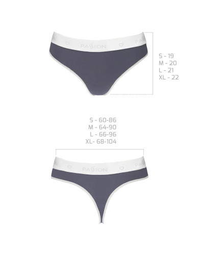 Спортивні трусики-стрінги Passion PS007 PANTIES dark grey, L - Фото №3