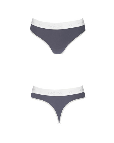 Спортивні трусики-стрінги Passion PS007 PANTIES dark grey, L - Фото №4