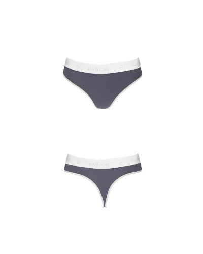 Спортивні трусики-стрінги Passion PS007 PANTIES S, dark grey - Фото №4