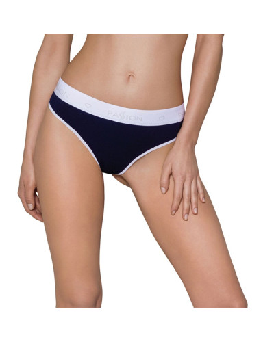 Спортивні трусики-стрінги Passion PS007 PANTIES S, navy blue - Фото №1