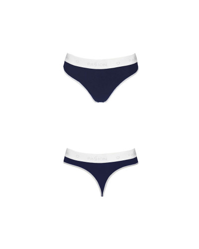 Спортивні трусики-стрінги Passion PS007 PANTIES S, navy blue - Фото №5
