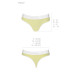 Спортивные трусики-стринги Passion PS007 PANTIES L, yellow - Фото №5