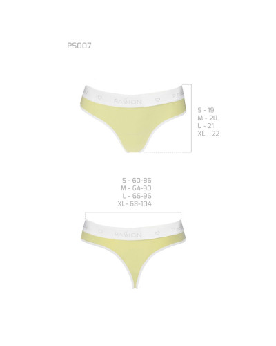 Спортивні трусики-стрінги Passion PS007 PANTIES M, yellow - Фото №5