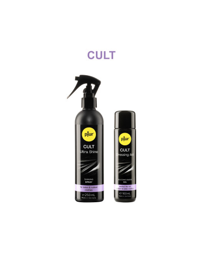 Змазка для латексу та гуми pjur Cult 100 мл, для полегшення надягання фетиш-вбрання на тіло - Фото №4