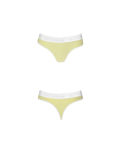 Спортивные трусики-стринги Passion PS007 PANTIES XL, yellow - Фото №4