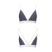 Спортивный топ с двойными бретелями Passion PS007 TOP XL, dark grey - Фото №4