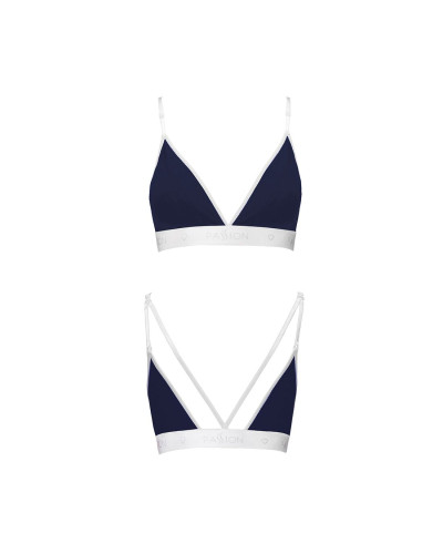 Спортивний топ з подвійними бретелями Passion PS007 TOP L, navy blue - Фото №5