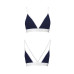Спортивный топ с двойными бретелями Passion PS007 TOP XL, navy blue - Фото №5