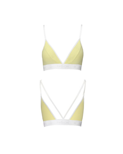 Спортивний топ з подвійними бретелями Passion PS007 TOP L, yellow - Фото №4