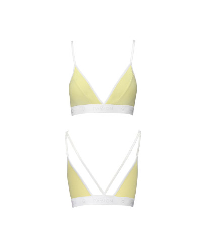 Спортивный топ с двойными бретелями Passion PS007 TOP M, yellow - Фото №4