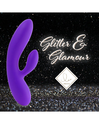 Гнучкий вібратор кролик з двома моторами FeelzToys Lea Rabbit Vibrator Medium Purple - Фото №3