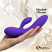 Гнучкий вібратор кролик з двома моторами FeelzToys Lea Rabbit Vibrator Medium Purple - Фото №4
