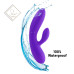 Гнучкий вібратор кролик з двома моторами FeelzToys Lea Rabbit Vibrator Medium Purple - Фото №5