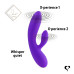 Гнучкий вібратор кролик з двома моторами FeelzToys Lea Rabbit Vibrator Medium Purple - Фото №6