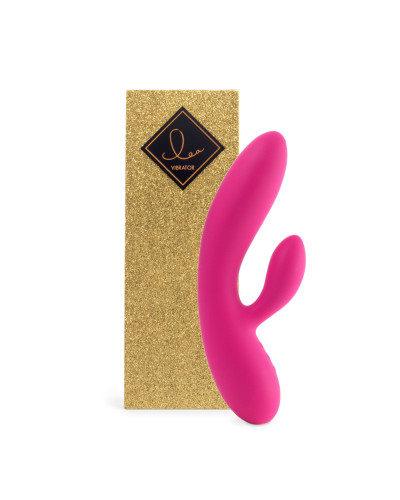 Гнучкий вібратор кролик з двома моторами FeelzToys Lea Rabbit Vibrator Rubine Red - Фото №1