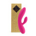Гнучкий вібратор кролик з двома моторами FeelzToys Lea Rabbit Vibrator Rubine Red - Фото №1
