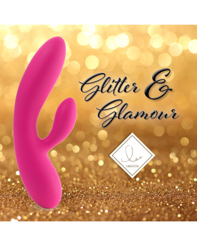 Гнучкий вібратор кролик з двома моторами FeelzToys Lea Rabbit Vibrator Rubine Red - Фото №3