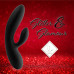 Гибкий вибратор кролик с двумя моторами FeelzToys Lea Rabbit Vibrator Black - Фото №3