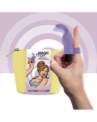 Вібратор на палець FeelzToys Magic Finger Vibrator Purple - Фото №1