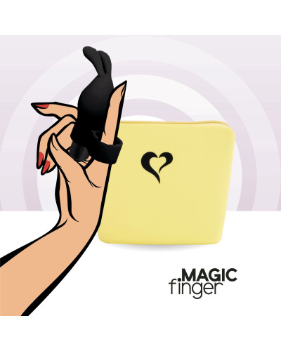 Вібратор на палець FeelzToys Magic Finger Vibrator Black - Фото №4
