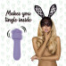 Мінівібратор FeelzToys Magic Bunny Purple з двома насадками - Фото №3