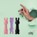 Мінівібратор FeelzToys Magic Bunny Purple з двома насадками - Фото №6