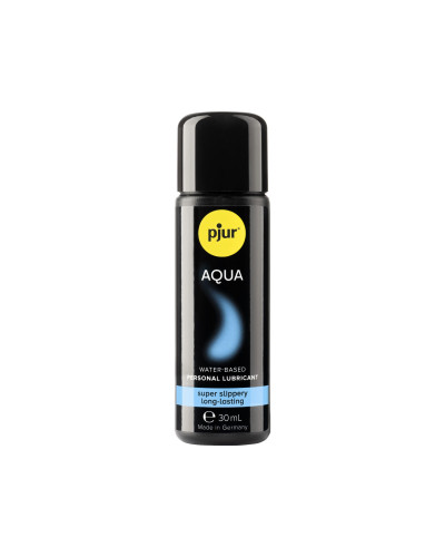 Лубрикант на водній основі pjur Aqua 30 мл, ефект оксамитової шкіри без прилипання - Фото №1