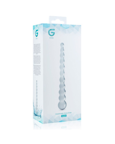 Стеклянный дилдо в виде бусин Gildo Glass Dildo No. 20 - Фото №5