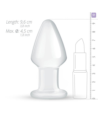 Скляна анальна пробка Gildo Glass Buttplug No. 25 - Фото №3