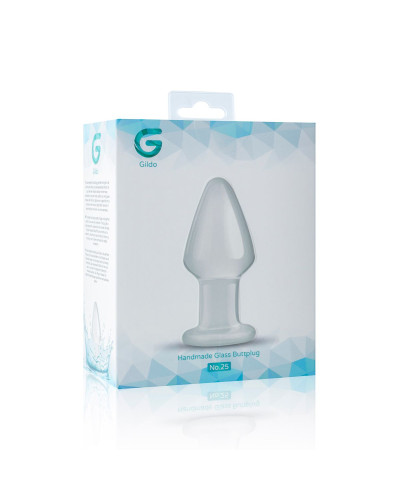 Скляна анальна пробка Gildo Glass Buttplug No. 25 - Фото №4