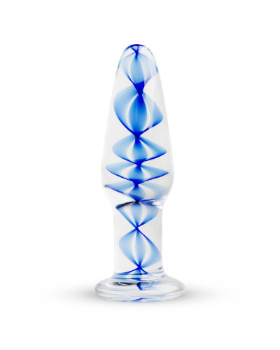 Стеклянная анальная пробка с внутренней спиралью Gildo Glass Buttplug No. 23 - Фото №1