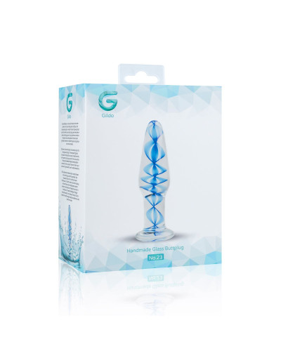 Стеклянная анальная пробка с внутренней спиралью Gildo Glass Buttplug No. 23 - Фото №4